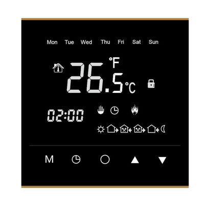 China Raum-Thermostat IP20 Wifi, Touch Screen Raum-Thermostat 86mm x 86mm X11mm fournisseur