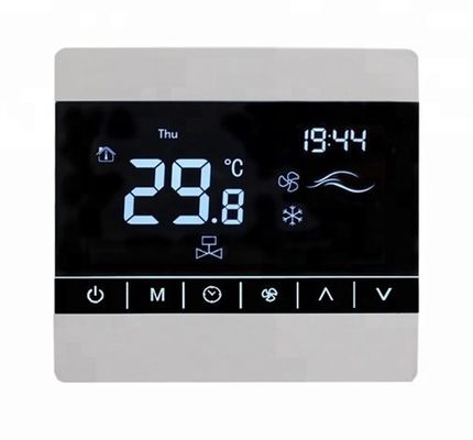 Programmierbarer Ventilatorkonvektor-Touch Screen Thermostat mit großer LCD-Bildschirm-Anzeige